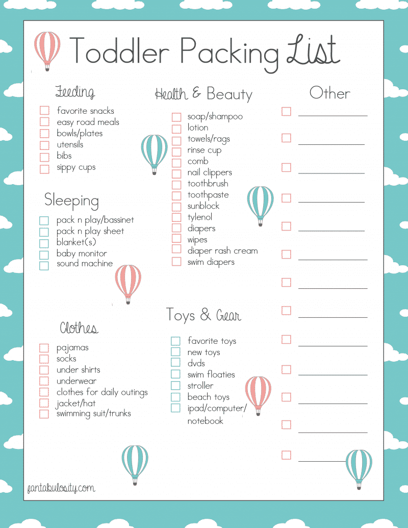 Our Road Trip Essentials & Travel Checklist Printable  Packing tips for  travel, Travel checklist printable, Travel packing checklist