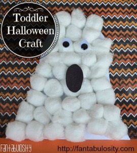 Toddler Halloween Craft, Ghost Halloween Craft for Kids