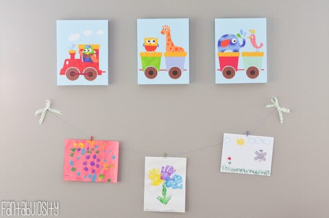 Wall Art Playroom design and decor ideas, Part 5 of Home Tour https://fantabulosity.com