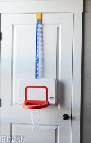 Basketball Goal Toddler Playroom design and decor ideas, Part 5 of Home Tour https://fantabulosity.com
