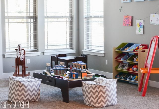 Playroom design and decor ideas, Part 5 of Home Tour https://fantabulosity.com