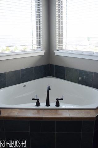 Master Bathroom Decorations and Design, jacuzzi tub with natural light windows, https://fantabulosity.com