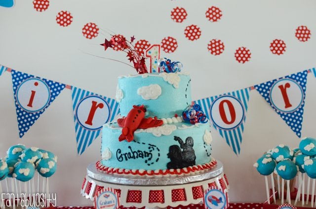 Airplane First Birthday Party Ideas Cake