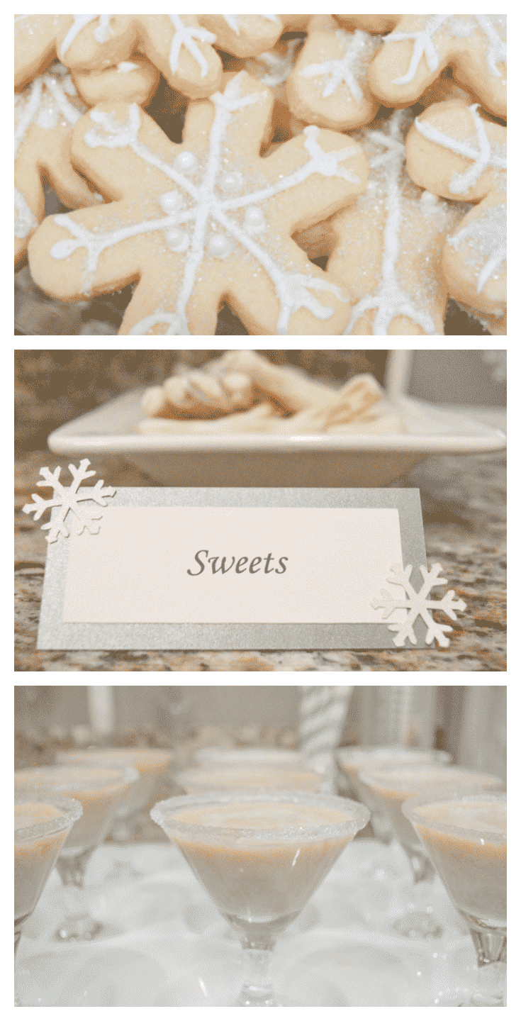 All white christmas party ideas! So classy and so easy to decorate with white!