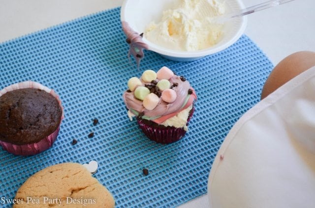 Baking Party Girl Birthday Decorated Cupcakes