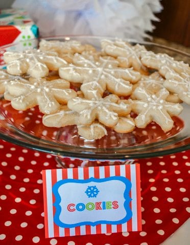 Snowflake sugar cookies