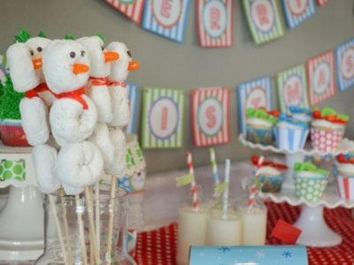 Christmas Play Date Snowmen Theme party for kids