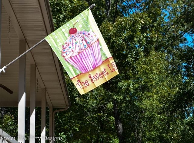 Cupcake Flag Baking birthday party