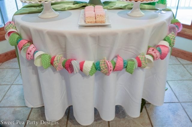 Baking Party, Girl Birthday Party Ideas Cupcake Garland