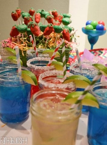 Fiesta Housewarming Party Ideas Margaritas in Mason Jars