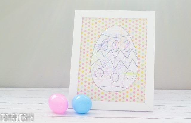 DIY Framed Easter Egg Craft for Kids