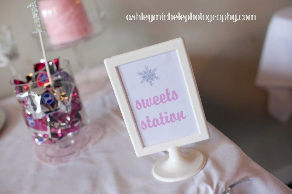 Sweets Station Winter Onederland Girl Birthday Party