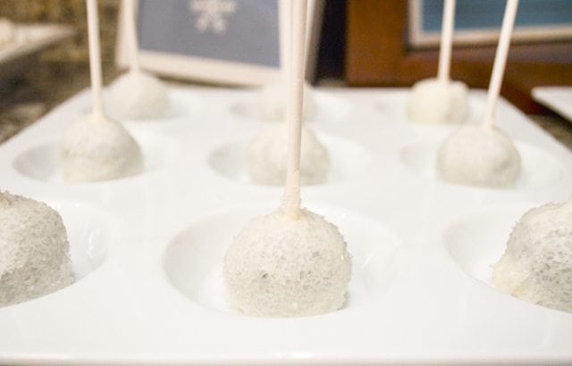 White Christmas Party Ideas Cake Pops https://fantabulosity.com