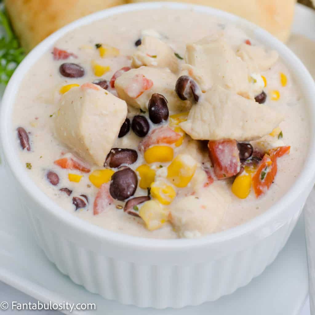 White Chicken Chili With Cream Cheese - Fantabulosity