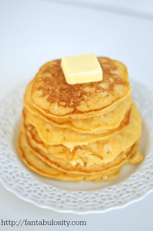 5 Minute Butternut Squash Pancakes https://fantabulosity.com