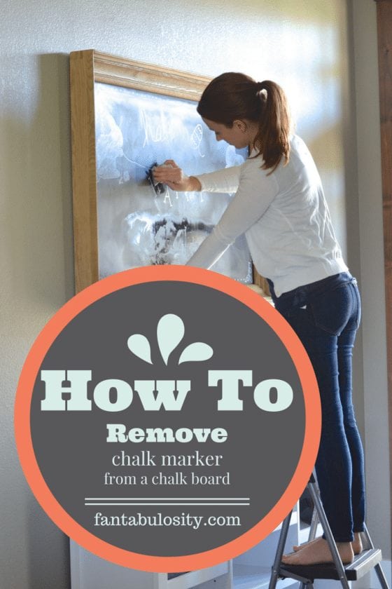 How To Remove Chalk Marker off of a chalkboard! Those shadows drive me nuts! https://fantabulosity.com