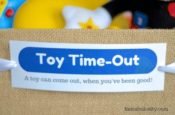 Toy Time-Out! Brilliant! I love this direction of parenting, with child discipline! https://fantabulosity.com