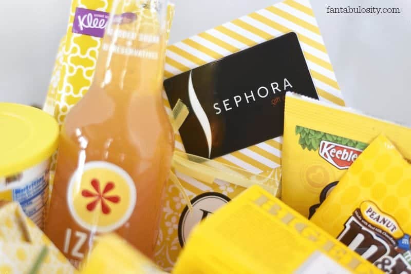 Hello Sunshine Gift Basket with gift card https://fantabulosity.com