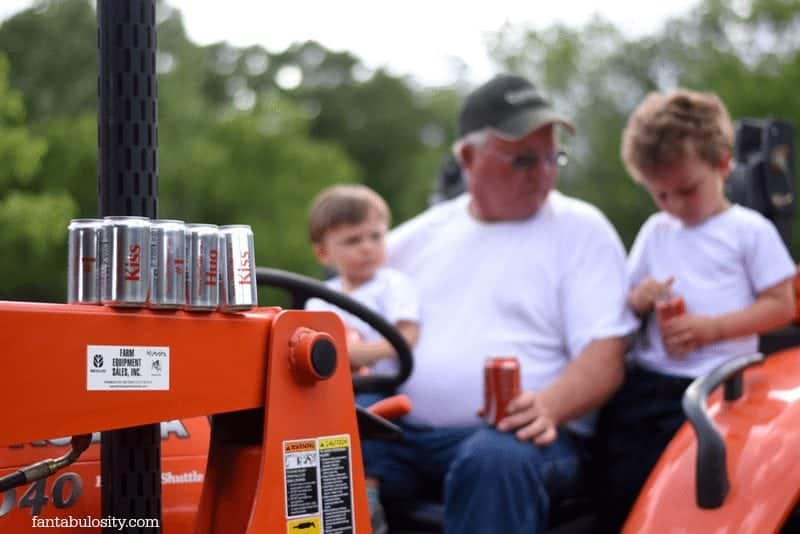 Share a Coke on the tractor
