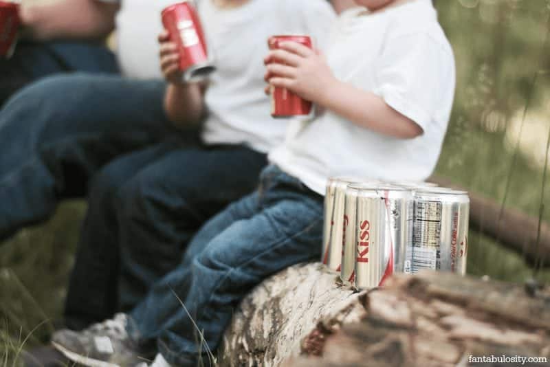 Sharing a Coke, with the guys