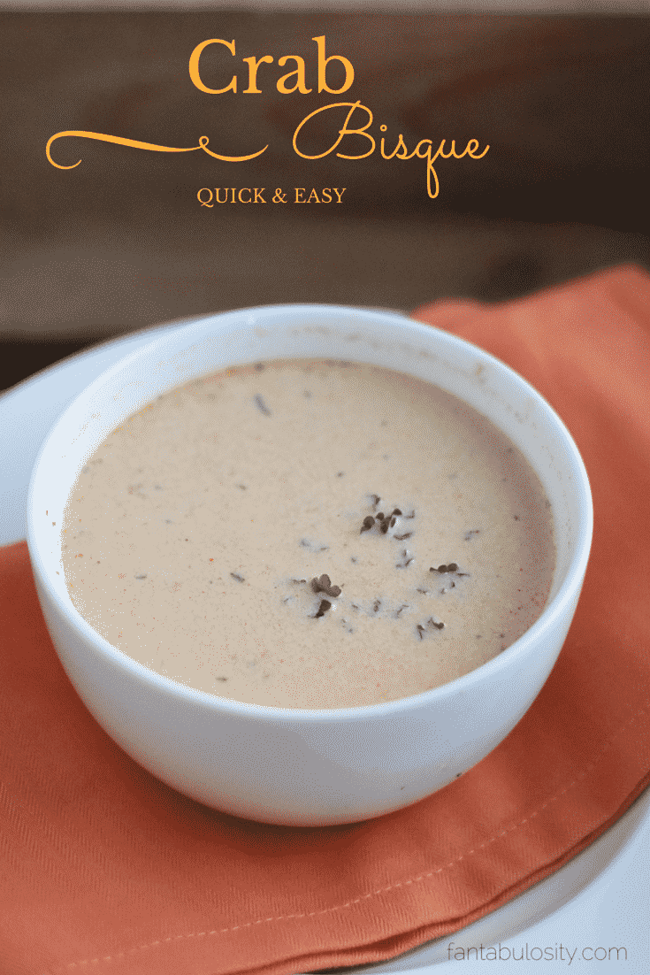 Easy Crab Bisque! Holy Moly this is good! https://fantabulosity.com