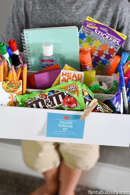 Teacher Survival Kit - Teacher Gift Idea https://fantabulosity.com