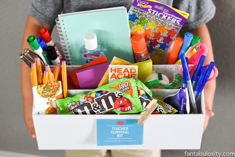 Teacher Survival Kit - Teacher Gift Idea https://fantabulosity.com