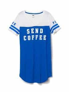 "Send Coffee" sleep shirt! https://fantabulosity.com