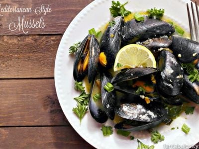 An easy mussels recipe! Steamed with citrus, garlic, butter, OMG yum!