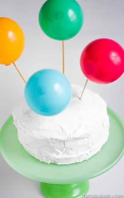 Birthday Cake with little balloons!