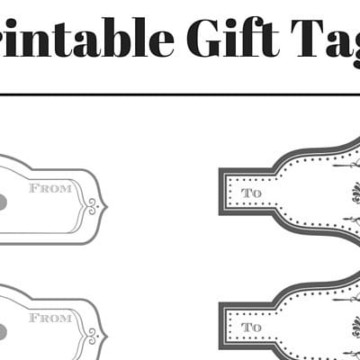 Elegant and Sophisticated Free Printable Gift Tags