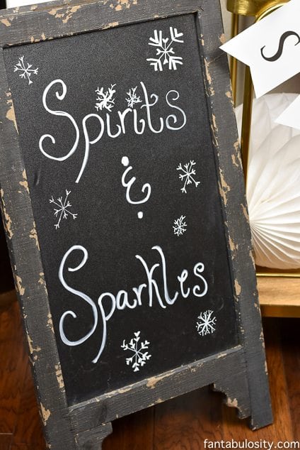 Spirits and Sparkles Party Theme! Red, white and black