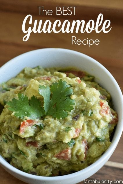 Easy appetizers! Recipes that are easy to make for a party or for snacking. This is always requested at my parties. The BEST Guacamole Recipe image!