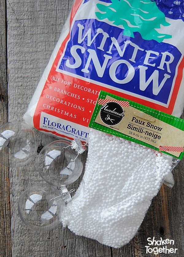 It is a DIY Christmas with this easy Let It Snow Ornament!