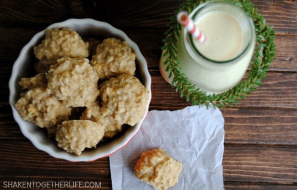 No Bake Eggnog Cookies from Shaken Together