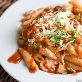 My husband said that I HAVE to make this again. It's so easy, so SURE! BBQ Chicken Pasta Recipe