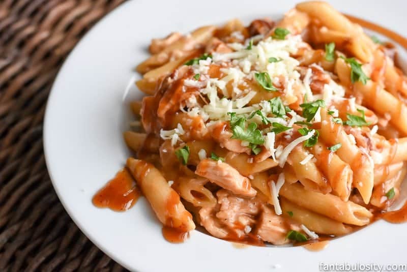 My husband said that I HAVE to make this again. It's so easy, so SURE! BBQ Chicken Pasta Recipe