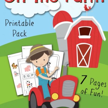 On the Farm Free Printable Kids Activities Sheets fantabulosity.com