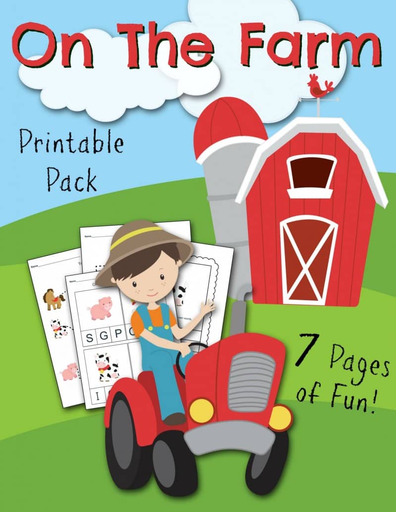 on the farm free printable kids activity sheets fantabulosity