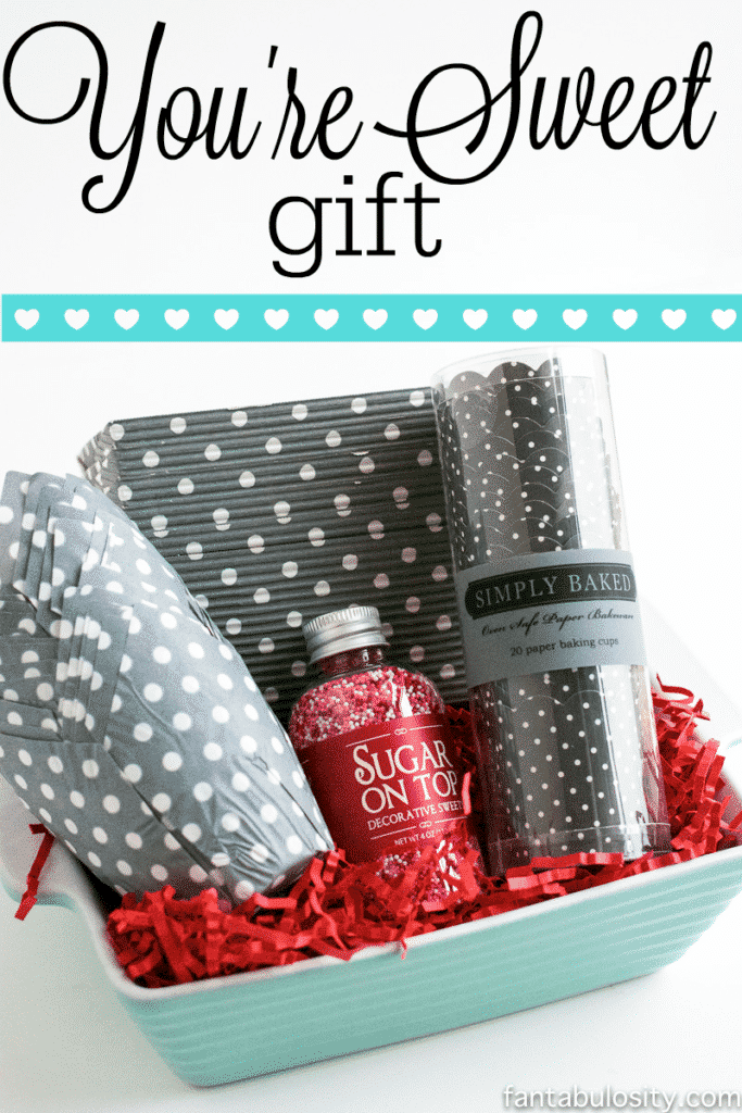 "You're Sweet" Gift Idea. This is PERFECT for a hostess gift idea, or gift idea for best friend! fantabulosity.com