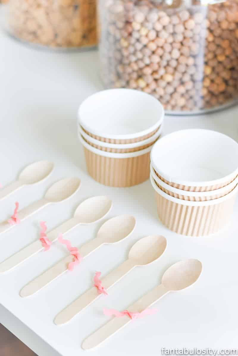 Cereal Bar Ideas: Brunch shower, bridal shower, mother's day, baby shower breakfast party