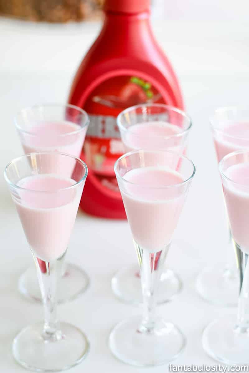 Clink Clink Pink Drink Ideas - Strawberry Milk for a pretty in pink brunch!