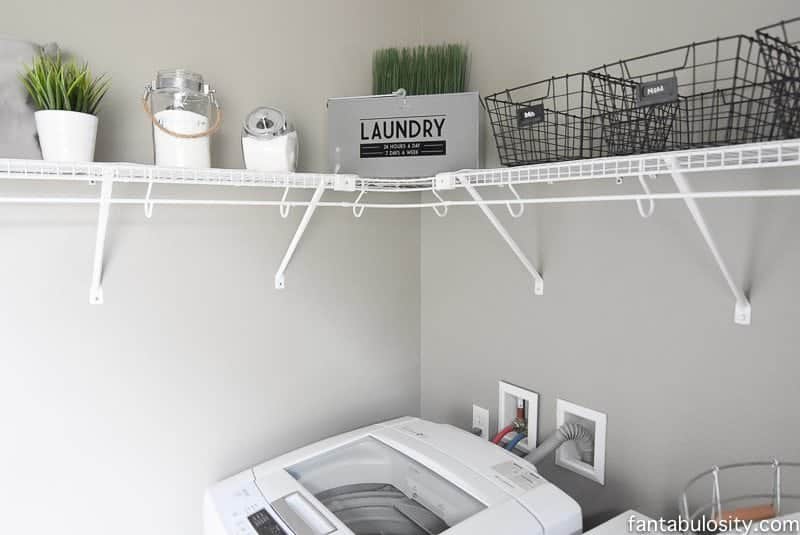 DIY Laundry Room Shelving & Storage Ideas - Fantabulosity