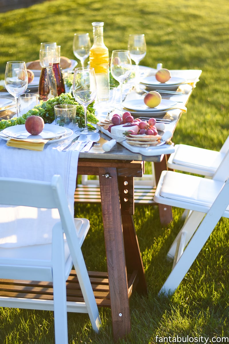 Pop Up Backyard Dinner Party: Entertaining Ideas, classy, easy simple, quick, fun, outside. Outdoor Party Ideas