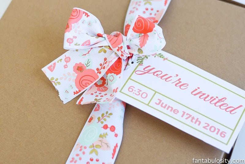 Favorite Things Party Invitation Ideas - Spring/Summer party Hand Delivered Boxed Invitation