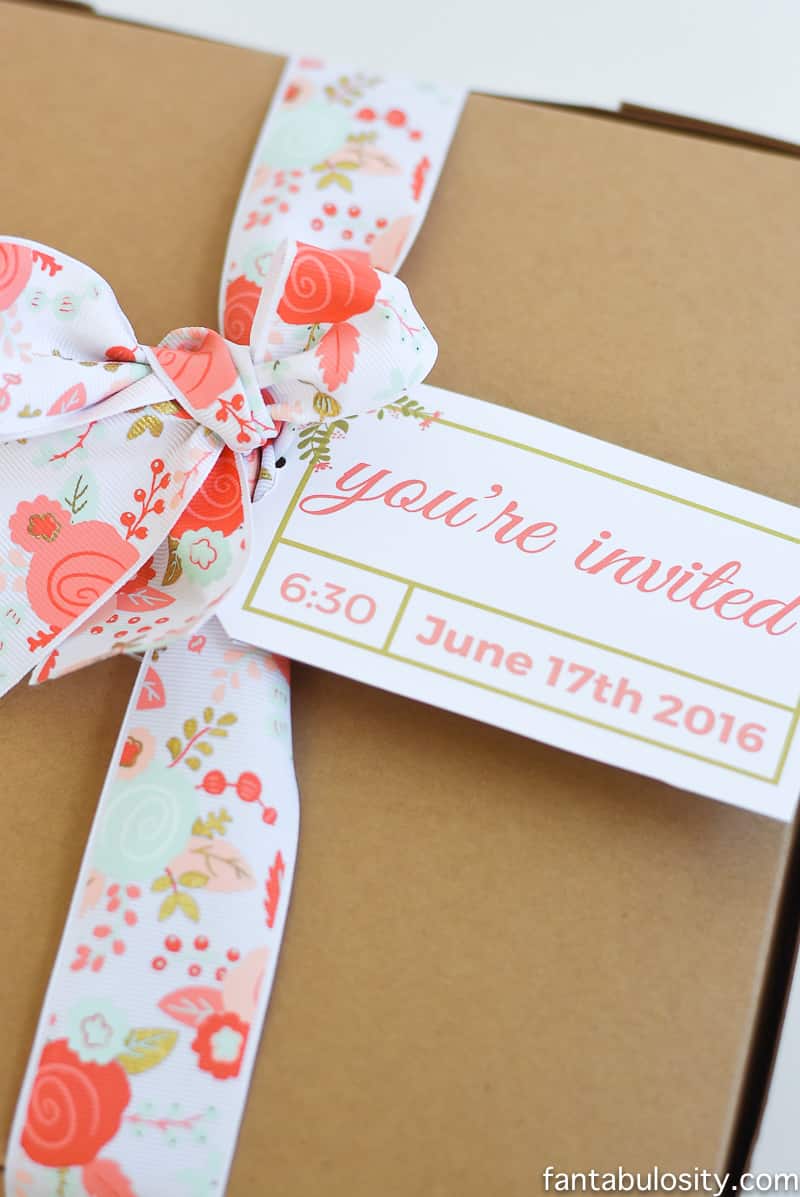 Favorite Things Party Invitation Ideas - Spring/Summer party Hand Delivered Boxed Invitation