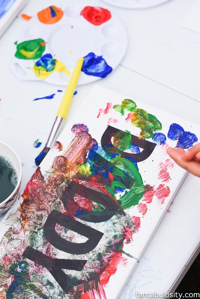 Toddler Painting for Father's Day