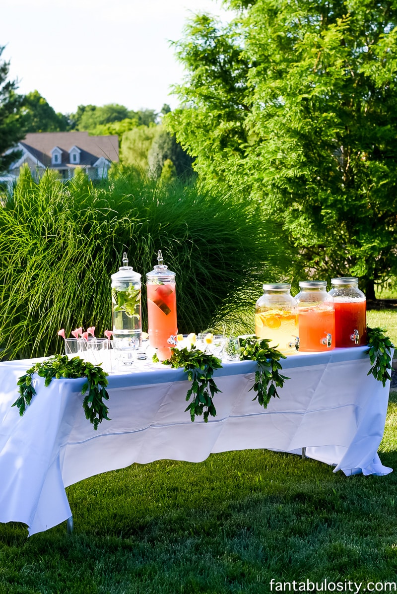 Drink Station for outdoor party "Favorite Things Party"