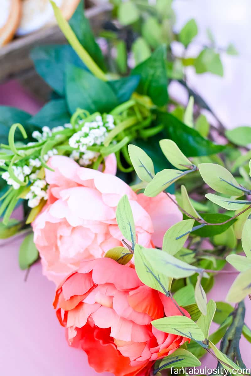 Favorite Things Party Flower decorating; decoration ideas