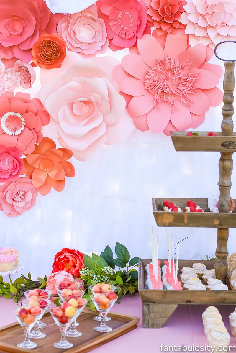 Favorite Things Party Dessert Table: Coral Pink